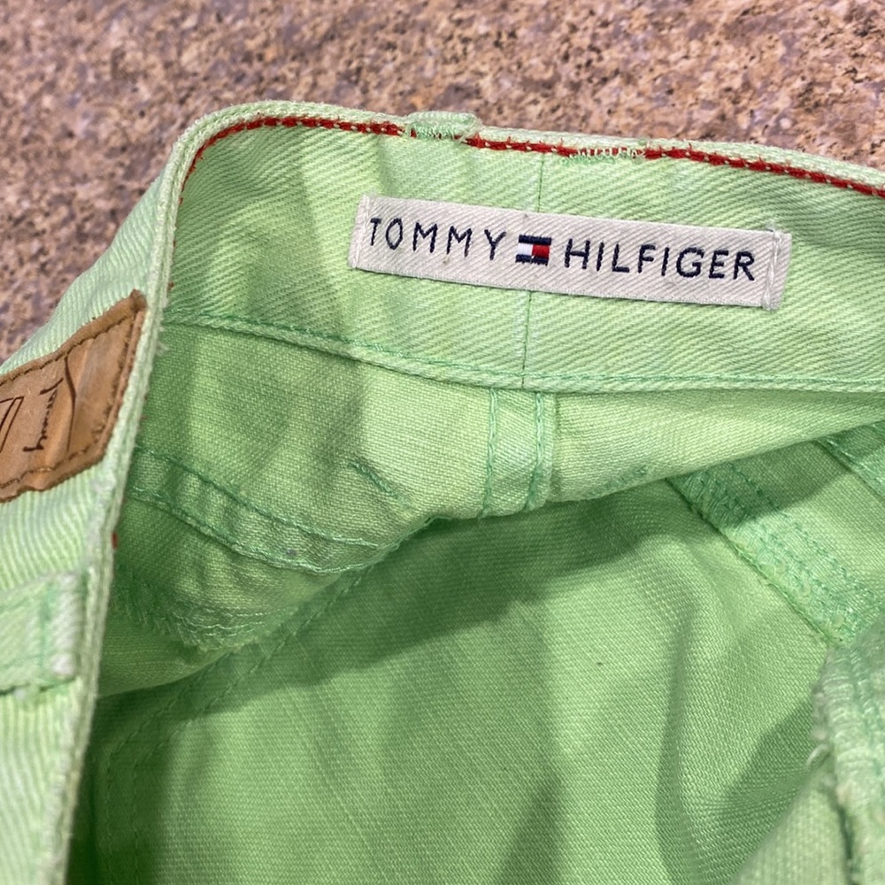 Tommy Hilfiger Green Jean Mini Skirt 4 - Picture 5 of 16